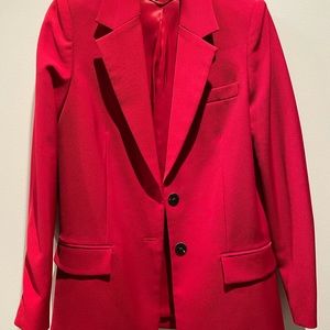 Mango red blazer, US size 2